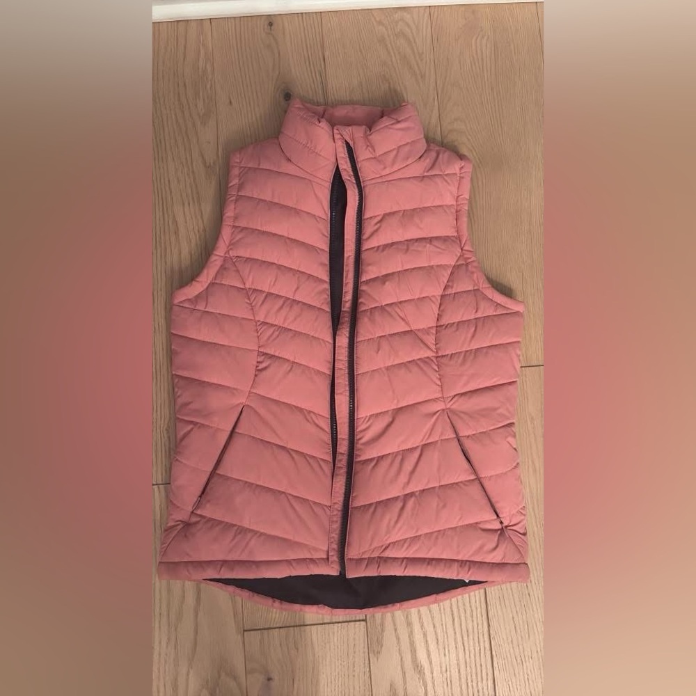 Women's Puffer Vest - Coral